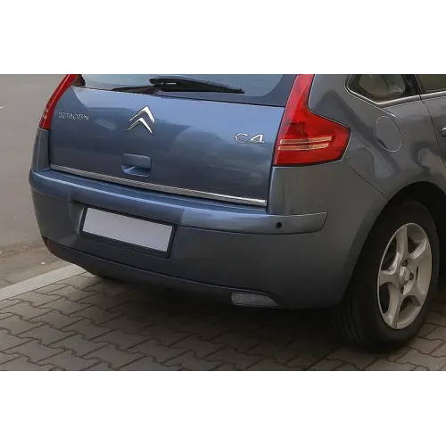 Накладка нижньої кромки кришки багажника (нерж.) для Citroen C-4 2004-2010 рр