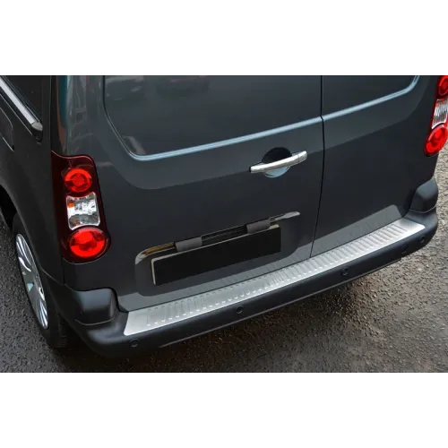 Накладка на задній бампер Omsa Line (нерж.) для Citroen Berlingo 2008-2018 рр Накладка на задній бампер Omsa Line (нерж.) для Citroen Berlingo 2008-2018 рр