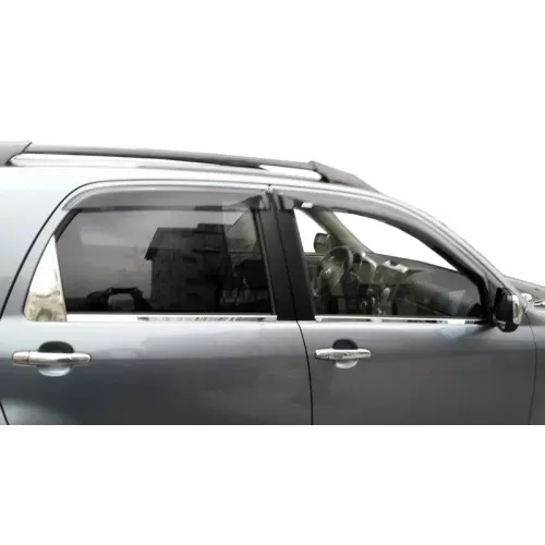 Зовнішня окантовка стекол (4 шт, нерж.) для Daihatsu Terios 2006-2017 рр Зовнішня окантовка стекол (4 шт, нерж.) для Daihatsu Terios 2006-2017 рр