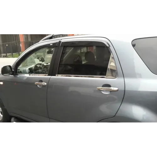 накладка на ветровічок (2 шт, нерж) для Daihatsu Terios 2006-2017 рр накладка на ветровічок (2 шт, нерж) для Daihatsu Terios 2006-2017 рр