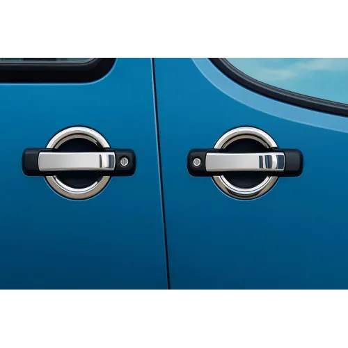 Накладки на ручки (4 шт, нерж) OmsaLine - Італійська нержавійка для Fiat Doblo I 2001-2005 рр Накладки на ручки (4 шт, нерж) OmsaLine - Італійська нержавійка для Fiat Doblo I 2001-2005 рр
