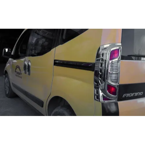 Накладка на стопи з вигином (2 шт, пласт) для Fiat Fiorino/Qubo 2008-2024 рр Накладка на стопи з вигином (2 шт, пласт) для Fiat Fiorino/Qubo 2008-2024 рр