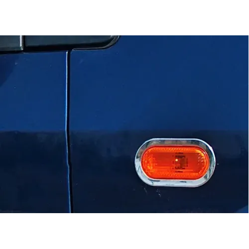 Обведення поворотника (2 шт., Нерж) для Ford Fiesta 2002-2008 рр Обведення поворотника (2 шт., Нерж) для Ford Fiesta 2002-2008 рр