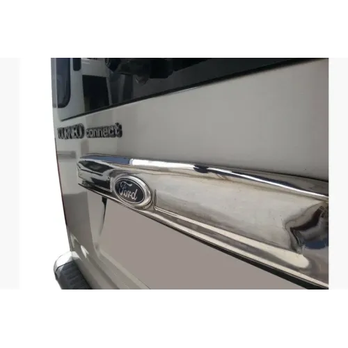 Накладка над номером (нерж.) для Ford Transit 2000-2014 рр Накладка над номером (нерж.) для Ford Transit 2000-2014 рр