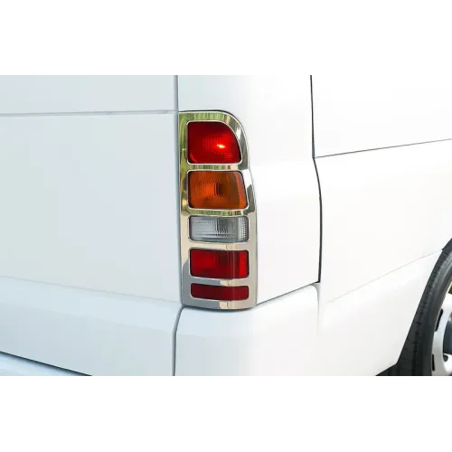 Накладки на стопи (2 шт., нерж) OmsaLine - Італійська нержавійка для Ford Transit 2000-2014 рр Накладки на стопи (2 шт., нерж) OmsaLine - Італійська нержавійка для Ford Transit 2000-2014 рр
