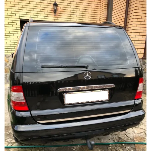 Накладка над номером (нерж) OmsaLine - Італійська нержавійка для Mercedes ML W163 1997-2005 рр Накладка над номером (нерж) OmsaLine - Італійська нержавійка для Mercedes ML W163 1997-2005 рр