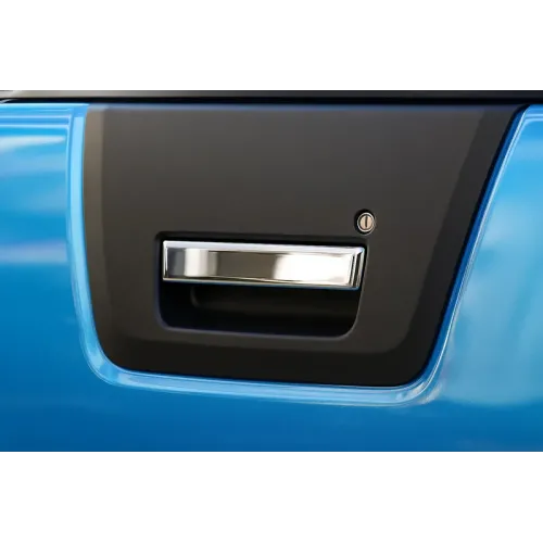 Накладка на ручку багажника (нерж) OmsaLine - Італійська нержавійка для Nissan Navara 2006-2015 рр