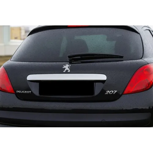 Накладка над номером (нерж) для Peugeot 207 2006-2014 рр