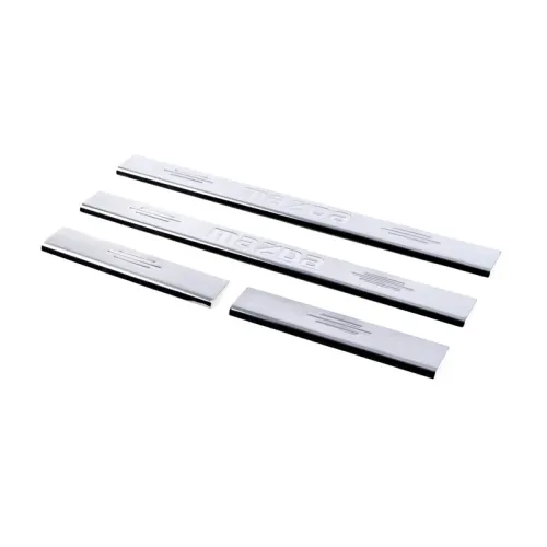 Накладка на пороги Carmos (4 шт, нерж) V-1 для Mazda 6 2003-2008 рр Накладка на пороги Carmos (4 шт, нерж) V-1 для Mazda 6 2003-2008 рр