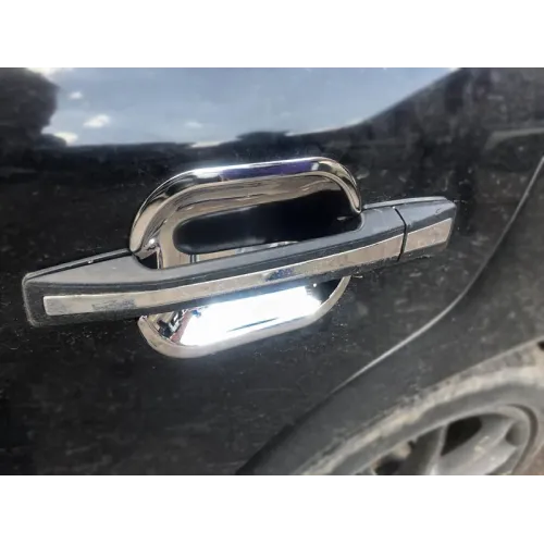 Накладки під ручки (4 шт, нерж) для Mercedes E-class W124 1984-1997 рр
