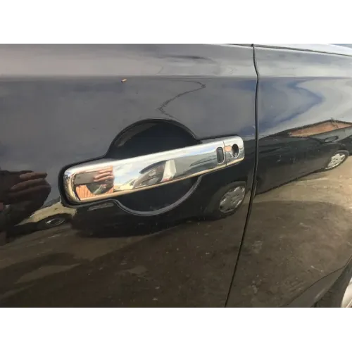 Накладки на ручки (4 шт, нерж) З чіпом, Carmos - Турецька сталь для Nissan Qashqai 2010-2014 рр