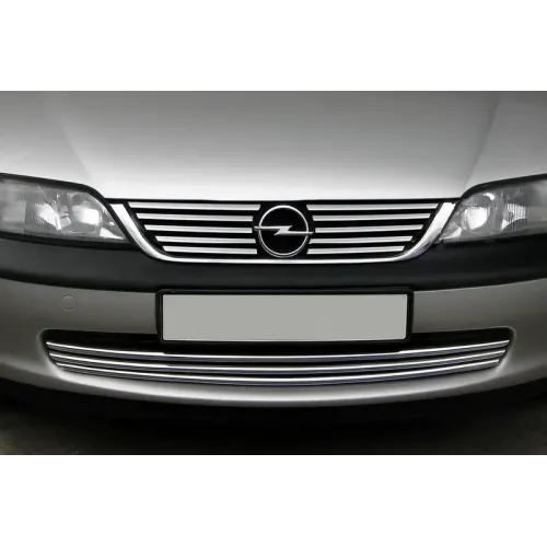 Накладки на решітку (нерж) для Opel Vectra B 1995-2002 рр Накладки на решітку (нерж) для Opel Vectra B 1995-2002 рр