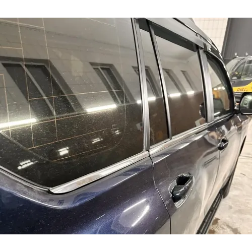 Окантовка вікон (6 шт, нерж) OmsaLine - Італійська нержавійка для Toyota Land Cruiser Prado 150 2009-2023 рр