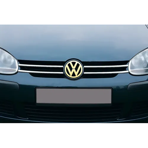 Накладки на решітку (4 шт, нерж) для Volkswagen Golf 6 2008-2014 рр Накладки на решітку (4 шт, нерж) для Volkswagen Golf 6 2008-2014 рр