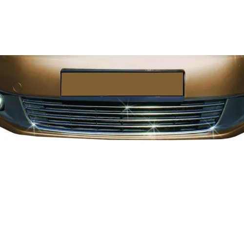 Накладки на передній бампер Comfort (5 част., нерж) для Volkswagen Caddy 2010-2015 рр Накладки на передній бампер Comfort (5 част., нерж) для Volkswagen Caddy 2010-2015 рр