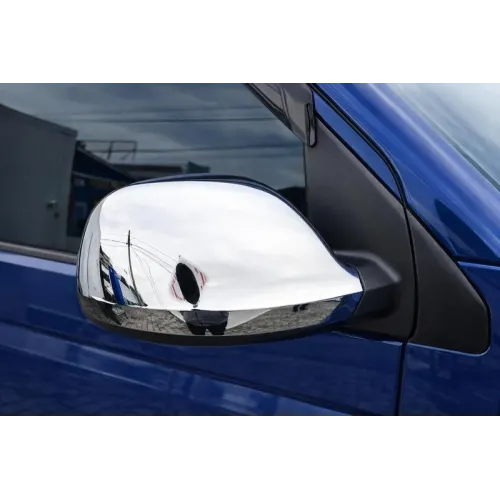 Накладки на дзеркала (2 шт, ABS) Carmos - Хромований пластик для Volkswagen Amarok 2010-2022 рр Накладки на дзеркала (2 шт, ABS) Carmos - Хромований пластик для Volkswagen Amarok 2010-2022 рр