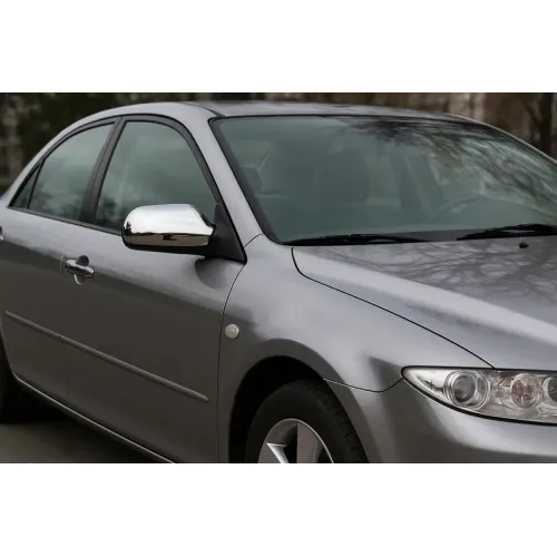 Накладка на дзеркала (2 шт) полірована нержавіюча сталь для Mazda 6 2003-2008 рр Накладка на дзеркала (2 шт) полірована нержавіюча сталь для Mazda 6 2003-2008 рр
