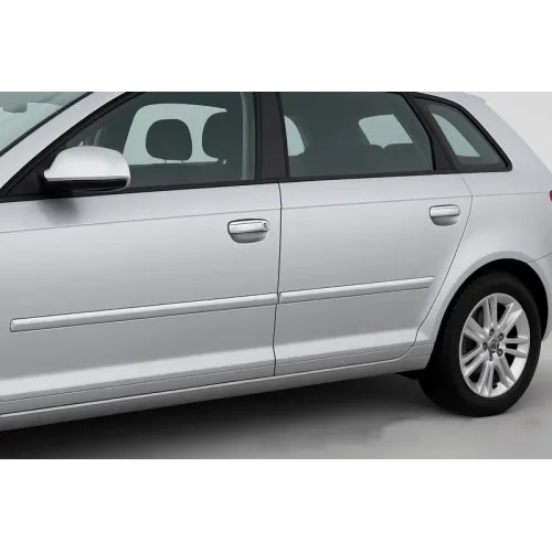 Накладки на ручки (4 шт., нерж.) для Ауди A4 B6 2000-2004 рр Накладки на ручки (4 шт., нерж.) для Ауди A4 B6 2000-2004 рр