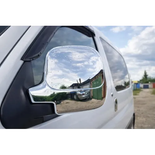 Накладки на дзеркала (2 шт, пласт) для Peugeot Partner 1996-2008 рр