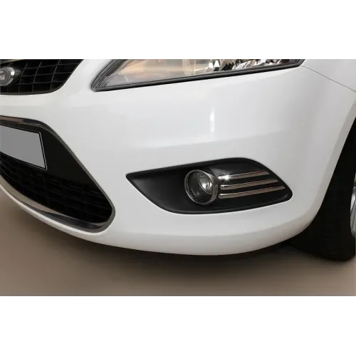 Хром накладки на противотуманки (6 част., нерж.) для Ford Focus II 2008-2011 рр Хром накладки на противотуманки (6 част., нерж.) для Ford Focus II 2008-2011 рр