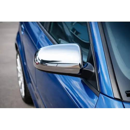 Накладки на дзеркала 2004-2008 (2 шт., нерж) для Ауди A6 C6 рр Накладки на дзеркала 2004-2008 (2 шт., нерж) для Ауди A6 C6 рр
