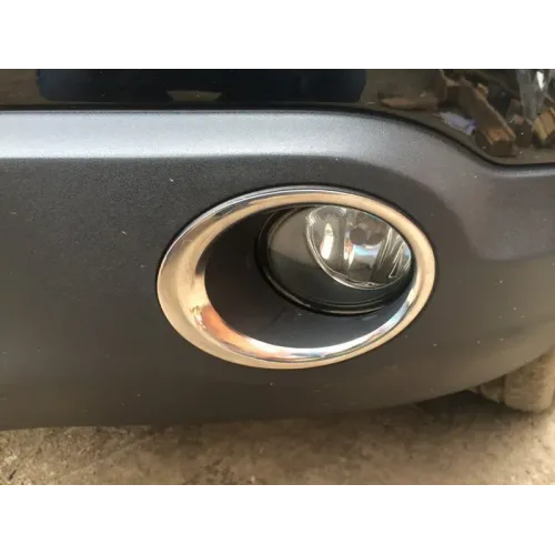 Накладки на противотуманки обведення (2 шт, нерж.) для Nissan Qashqai 2007-2010 рр