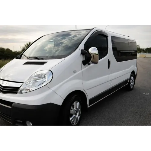Накладки на дзеркала (2 шт) Хромований пластик для Nissan Primastar 2002-2014 рр
