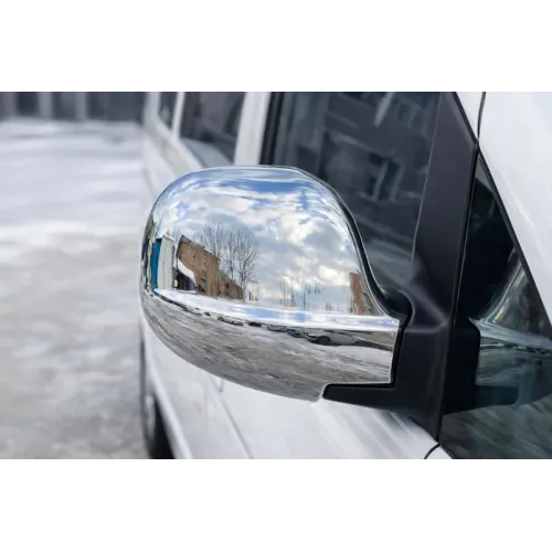 Накладки на дзеркала Vito 2004-2010 (2 шт) Carmos - Турецька сталь для Mercedes Vito W639 рр Накладки на дзеркала Vito 2004-2010 (2 шт) Carmos - Турецька сталь для Mercedes Vito W639 рр
