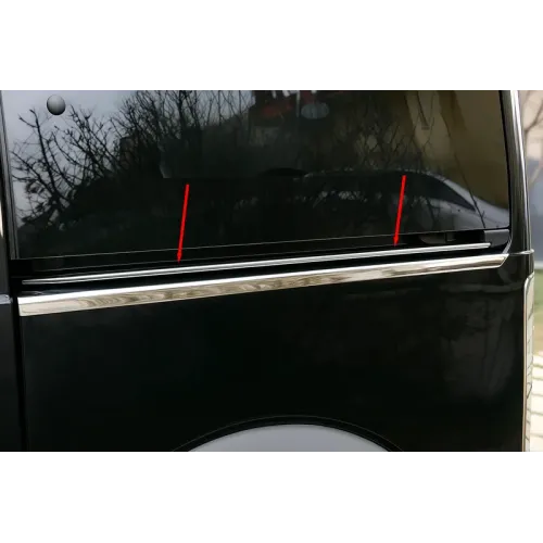 Молдинг на рейку зсувних дверей (нерж.) для Ford Connect 2006-2009 рр Молдинг на рейку зсувних дверей (нерж.) для Ford Connect 2006-2009 рр