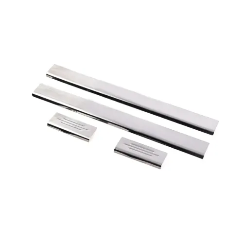 Накладки на пороги Carmos (4 шт, нерж) для Toyota Yaris 2006-2011 рр Накладки на пороги Carmos (4 шт, нерж) для Toyota Yaris 2006-2011 рр