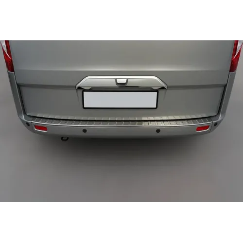 Хром планка над номером (під камеру, нерж.) для Ford Custom 2013-2022 рр Хром планка над номером (під камеру, нерж.) для Ford Custom 2013-2022 рр