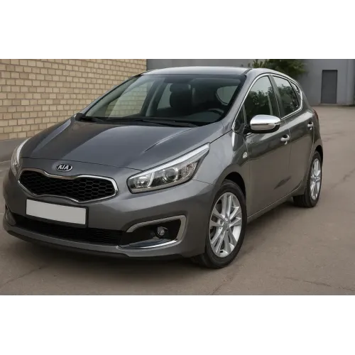 Накладки на дзеркала (2 шт, нерж.) для Kia Ceed 2012-2018 рр Накладки на дзеркала (2 шт, нерж.) для Kia Ceed 2012-2018 рр