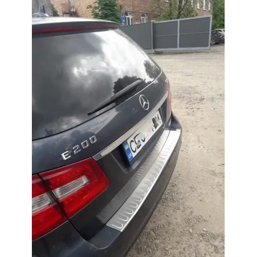 Накладка на задній бампер OmsaLine (2009-2013, SW, нерж) для Mercedes E-class W212 рр