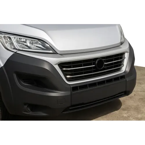 Накладки на решітку радіатора 2014-2022 (3 шт, нерж.) для Fiat Ducato рр Накладки на решітку радіатора 2014-2022 (3 шт, нерж.) для Fiat Ducato рр