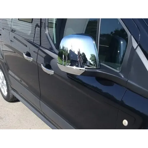 Накладки на дзеркала 2014-2018 (2 шт, пласт) для Ford Connect рр Накладки на дзеркала 2014-2018 (2 шт, пласт) для Ford Connect рр
