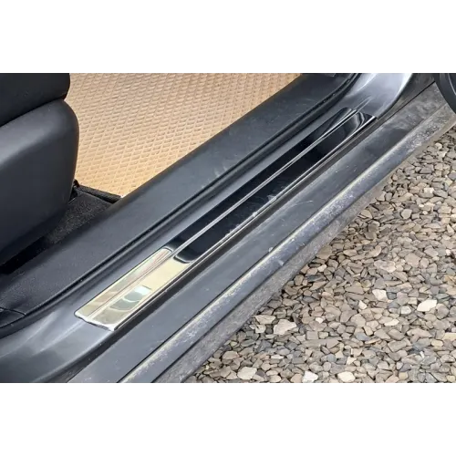 Накладки на пороги OmsaLine (4 шт, нерж) для Nissan X-trail T32/Rogue 2014-2021 рр
