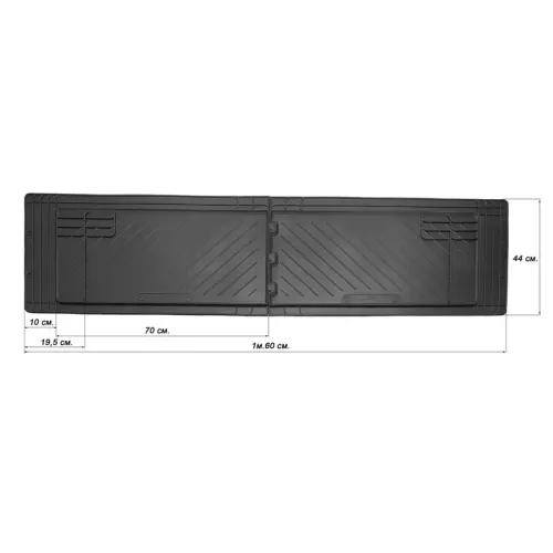 Задні килимки (2 шт, Stingray) Premium - без запаху для Mercedes Sprinter W901/902/903/904/905 1995-2006 рр