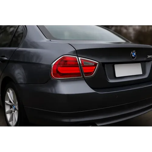 Накладки на стопи (2 шт., пласт) для BMW 3 серія E90/E91 2005-2011 рр
