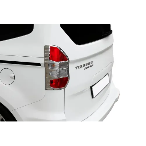 Накладки на стопи (2 шт., пласт) для Ford Courier 2014-2023 рр