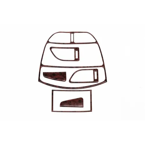 Накладки на панель (маленький к-т) Алюміній для Chery Tiggo 1 2005-2016 рр Накладки на панель (маленький к-т) Алюміній для Chery Tiggo 1 2005-2016 рр