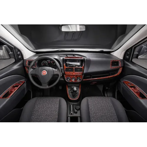 Накладки на панель (2010-2015) Алюміній для Fiat Doblo II рр Накладки на панель (2010-2015) Алюміній для Fiat Doblo II рр