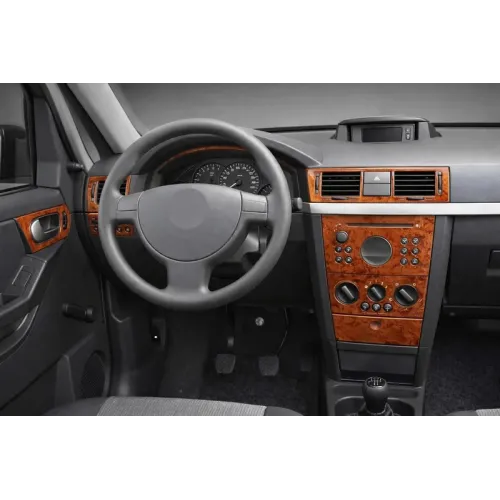Накладки на панель Алюміній для Opel Meriva 2002-2010 рр Накладки на панель Алюміній для Opel Meriva 2002-2010 рр