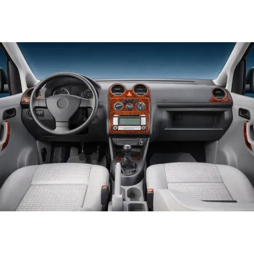 Накладки на панель Карбон для Volkswagen Caddy 2010-2015 рр Накладки на панель Карбон для Volkswagen Caddy 2010-2015 рр