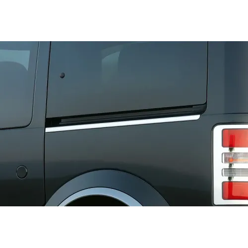 Молдинги під зсувну двері (нерж.) 2 двері, коротка база для Ford Connect 2002-2006 рр Молдинги під зсувну двері (нерж.) 2 двері, коротка база для Ford Connect 2002-2006 рр