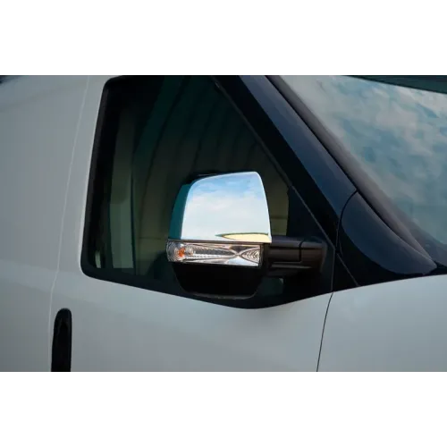 Накладки на дзеркала (2 шт, нерж) Carmos - Турецька сталь для Opel Combo 2012-2018 рр Накладки на дзеркала (2 шт, нерж) Carmos - Турецька сталь для Opel Combo 2012-2018 рр