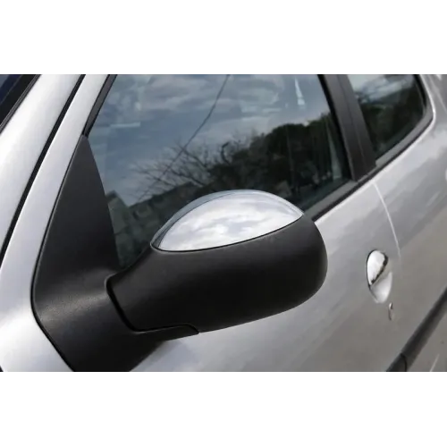 Накладки на дзеркала (2 шт, нерж) Carmos - Турецька сталь для Peugeot 1007 2005-2009 рр Накладки на дзеркала (2 шт, нерж) Carmos - Турецька сталь для Peugeot 1007 2005-2009 рр