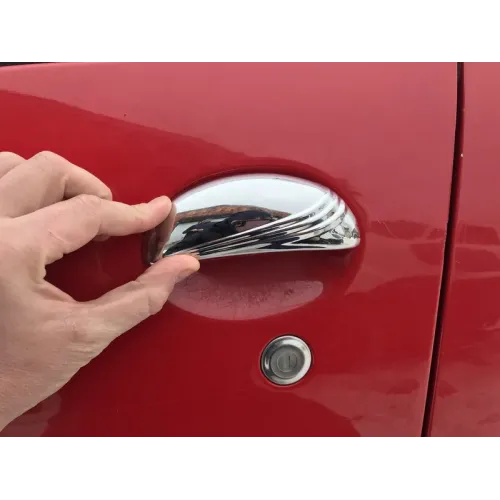 Накладки на ручки (нерж) 4 шт, Carmos - Турецька сталь для Peugeot 206 1998-2024 рр Накладки на ручки (нерж) 4 шт, Carmos - Турецька сталь для Peugeot 206 1998-2024 рр