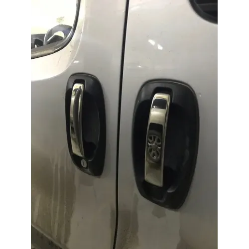Накладки на ручки (4 шт, нерж) OmsaLine - Італійська нержавійка для Peugeot Bipper 2008-2017 рр Накладки на ручки (4 шт, нерж) OmsaLine - Італійська нержавійка для Peugeot Bipper 2008-2017 рр