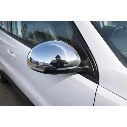 Накладка на дзеркала (2 шт., нерж.) Carmos - Турецька сталь для Seat Alhambra 2010- рр Накладка на дзеркала (2 шт., нерж.) Carmos - Турецька сталь для Seat Alhambra 2010- рр