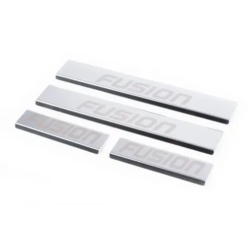Накладки на пороги Carmos (4 шт., нерж.) для Ford Fusion 2002-2012 рр Накладки на пороги Carmos (4 шт., нерж.) для Ford Fusion 2002-2012 рр
